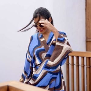 Buttery blue kimono